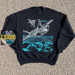 Blackbird Jet Vtg 1991 Shirt Sweatshirt Retro black retro tee